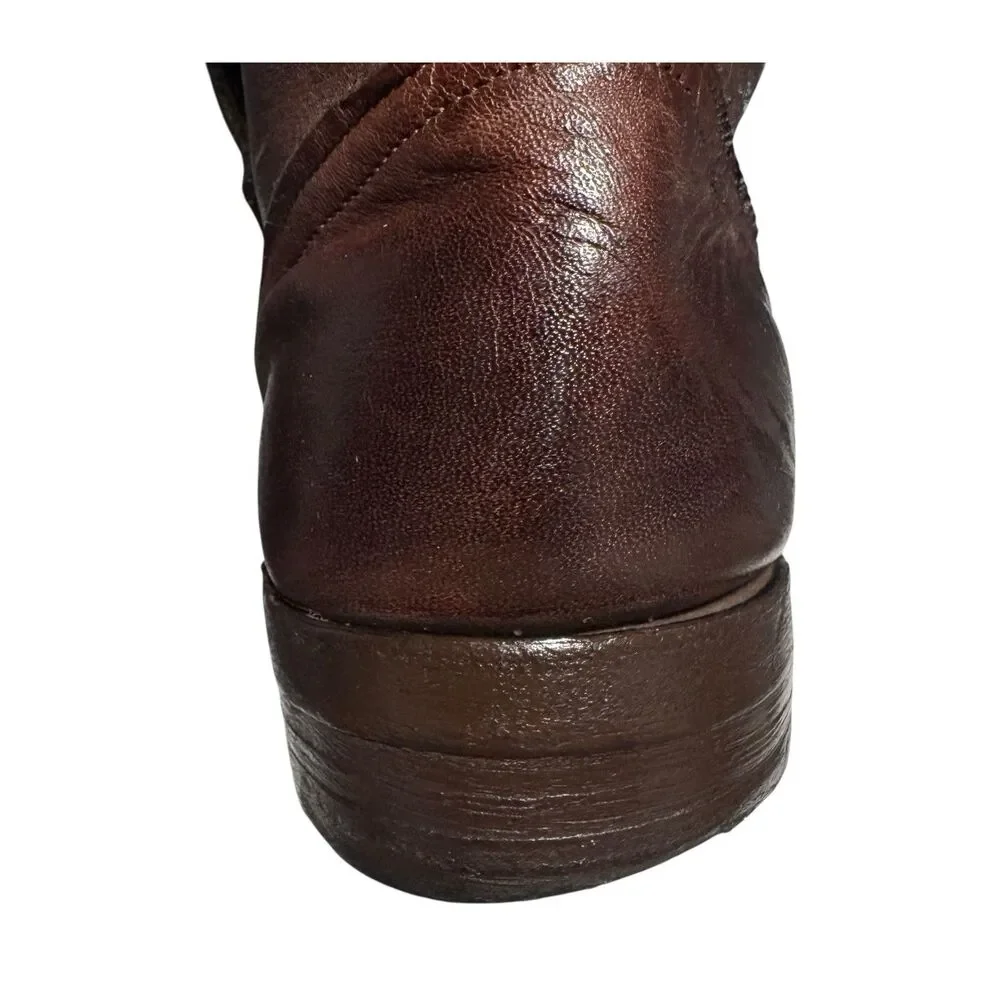 Vintage Shoe Company Brown Leather Ankle Boots‎ Mens 10M Made In USA